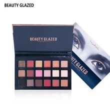 

BEAUTY GLAZED Brand Colors Eyeshadow Pearl Shimmer Matte Glitter Eyeshadow Satin Radiant Metallic Makeup Eye shadow pallete