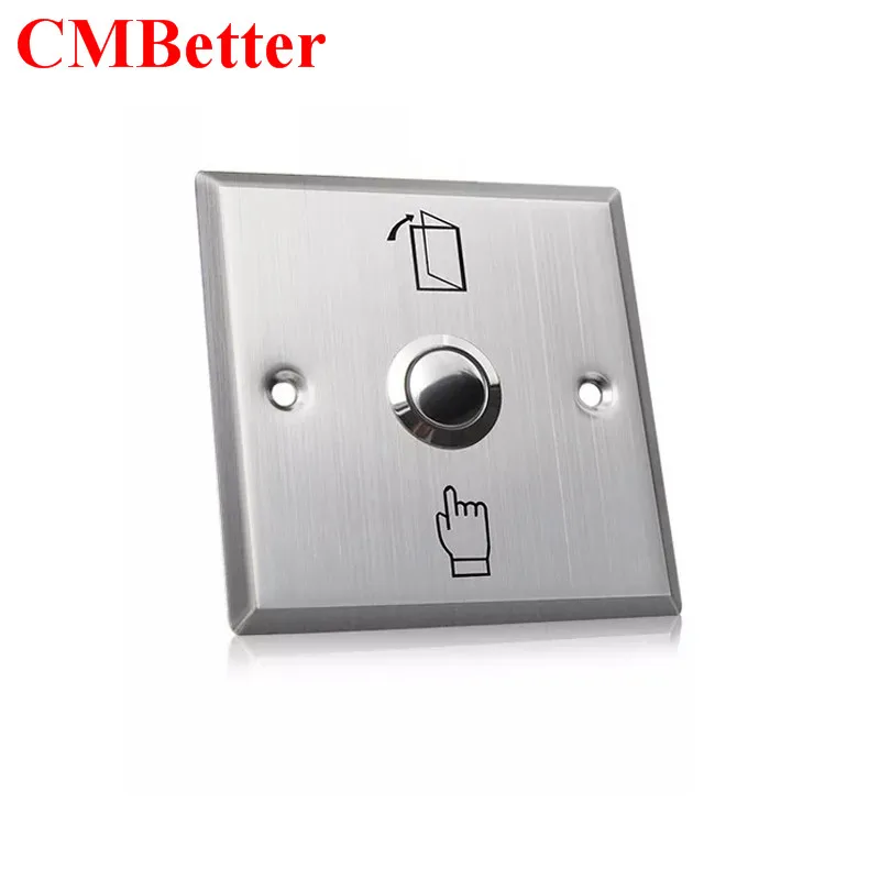New Arrival 3A36V DC Stainless Steel Switch Panel Door Exit Push Home Release Button Access Control  Door Switch Button switch  (1)