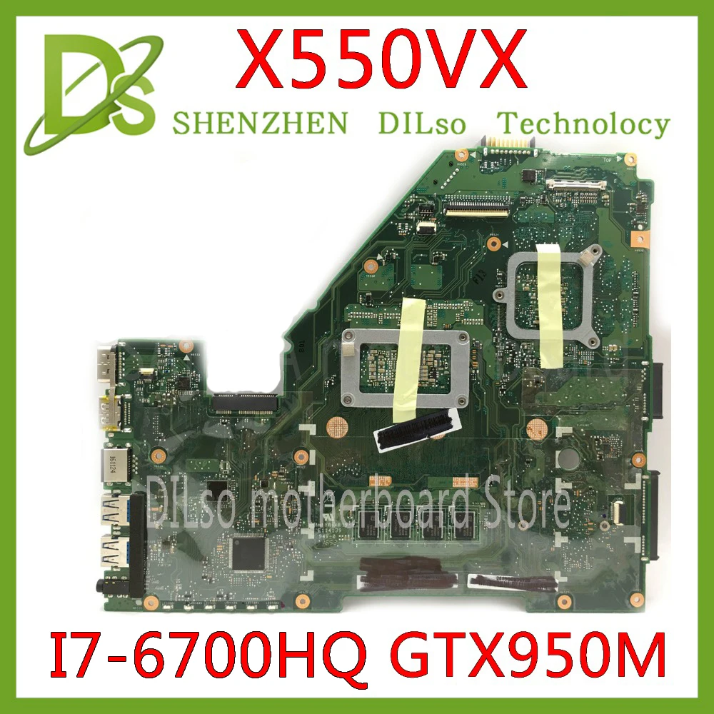  KEFU X550VX motherboard for ASUS X550VX FZ50VX FH5900V I7-6700HQ GTX950 8GB RAM laptop motherboard 