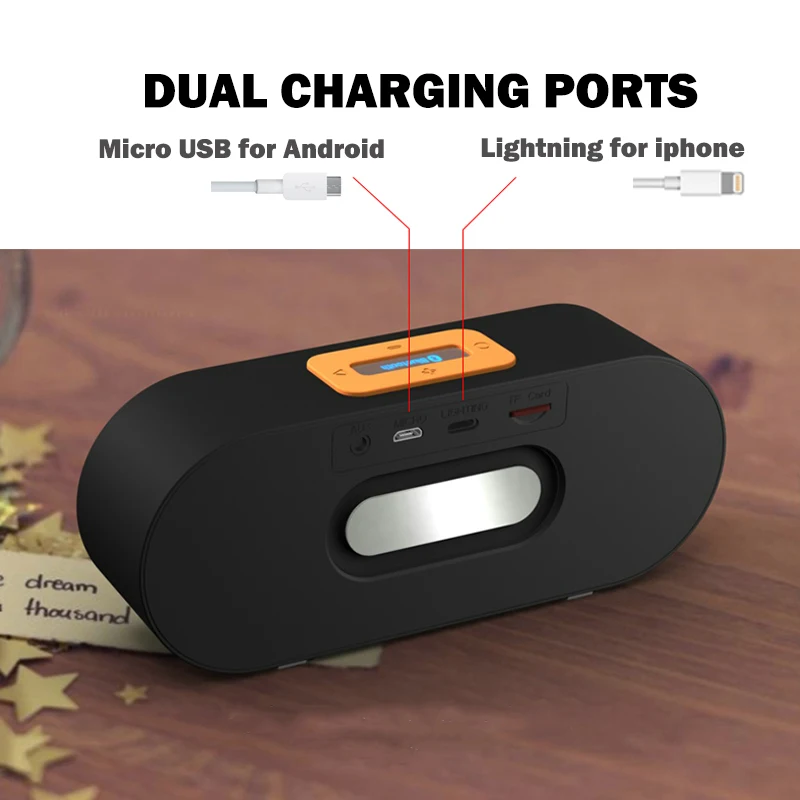 Ralyin bluetooth динамик TF карта AUX IN портативный беспроводной открытый 3d глубокий бас