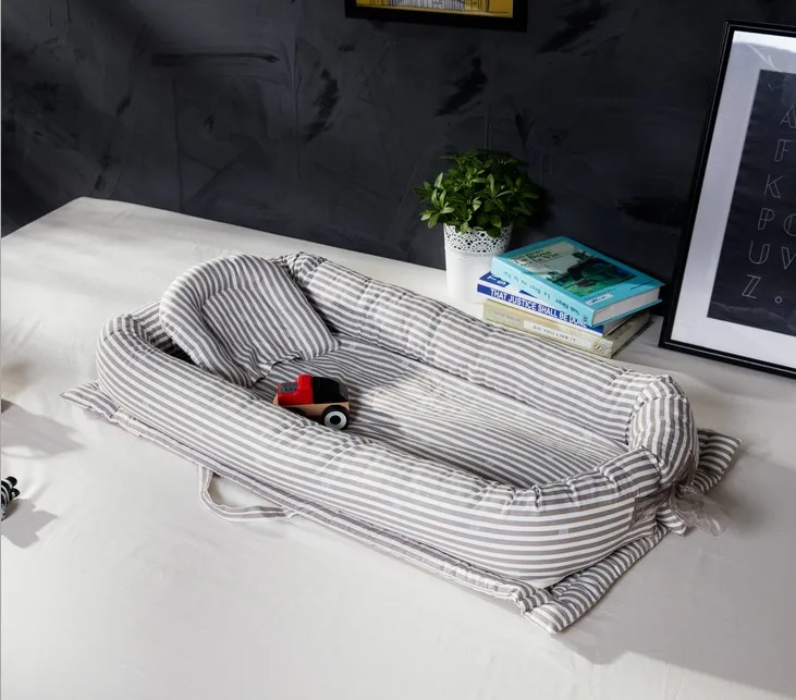 Портативный детская кроватка Biomimicry multi Emperorship кроватки детские гнездо кровать детская складная дорожная кровать с бампером матрас - Цвет: as see chat