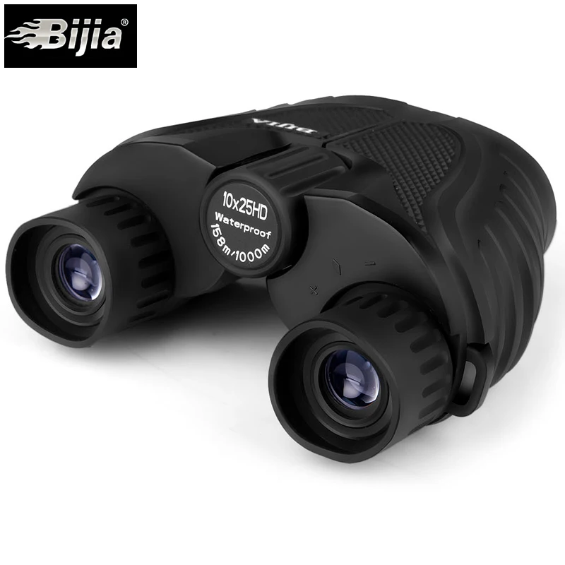 BIJIA 10x25 Mini Binocular Professional Binoculars Telescope Opera Glasses for Travel Concert Outdoor Sports Hunting