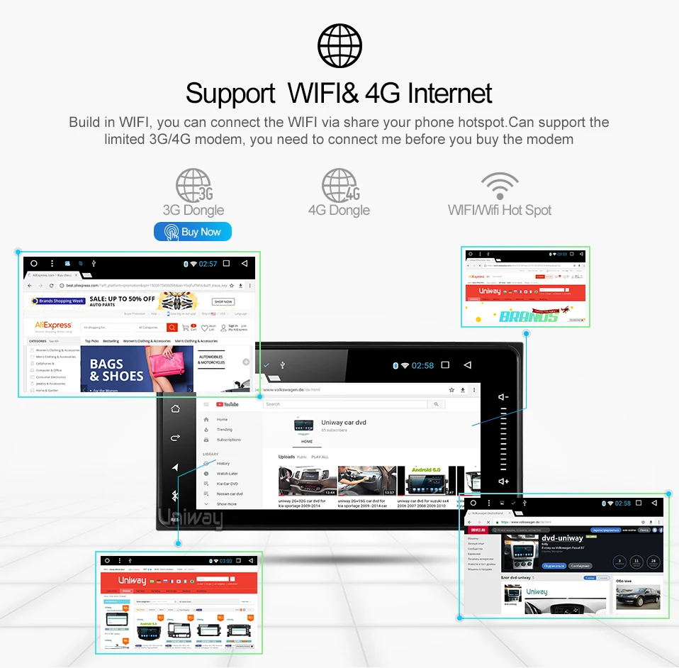 Perfect uniway AHG7071 2G+32G android 9.0 car dvd for toyota avensis hilux old camry RAV4 car radio gps navigatrion 14