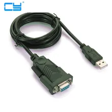 USB Femea cable3FT buracos da porta USB 2.0 para serial Rs232 DB9 femea 9 furos COM cabo de Computador 1 m Novo com o motorista de