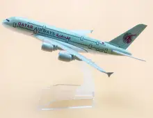 size 1 400 plane model Boeing 747 Qatar Airways aircraft B747 Metal simulation airplane model for