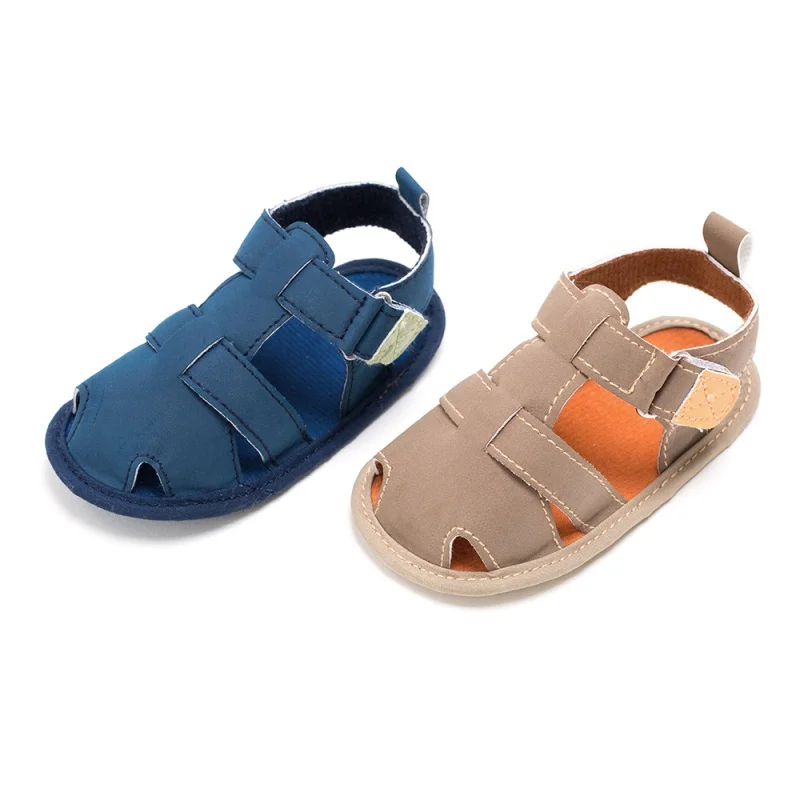 

Summer Baby Boys Comfortable Anti-skid Newborn Hollow Out Breathable Fashion Frosted Infant Sandals