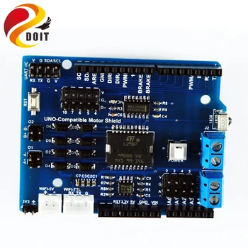 

10pcs/lot Robot Tank Car Chassis Motor Shield Driven Board With L298P For Arduino UNO R3