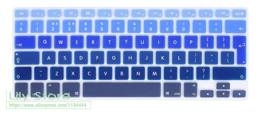 Для Apple Macbook Air Pro retina 1" 15" 1" Европейская клавиатура 2013 EU/британский английский силиконовый чехол для клавиатуры