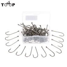 100 шт. рыболовный крючок с колючими крючками из высокоуглеродистой стали с шипом и крошечным отверстием, рыболовные крючки, Размер 1#/6