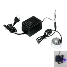 Tenozek 12-LED Ultrasonic Atomizer Mist Fog Maker for Water Fountain Pond