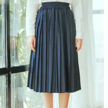 Осень Зима Япония стиль Mori Girl плиссированные юбки для женщин Высокая талия вельветовые юбки коричневый, синий, розовый, бордовый