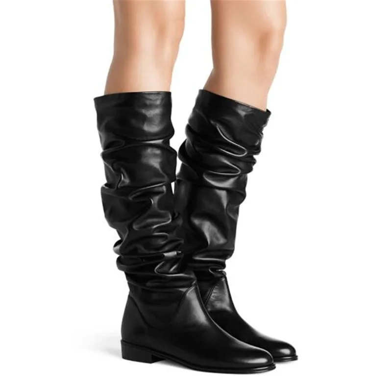 Botas Negras Arrugadas Mujer Top Sellers, UP TO 70% OFF | www.bravoplaya.com