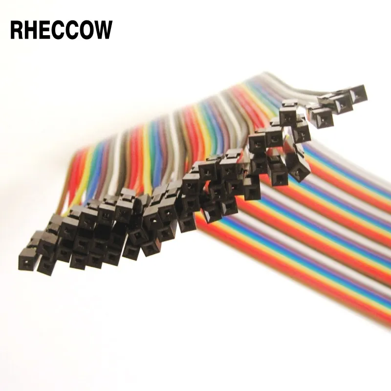 RHECCOW 40 шт. DuPont проводной Кабельный Шнур гнездо 20 см 7 87 дюйма для лабораторной