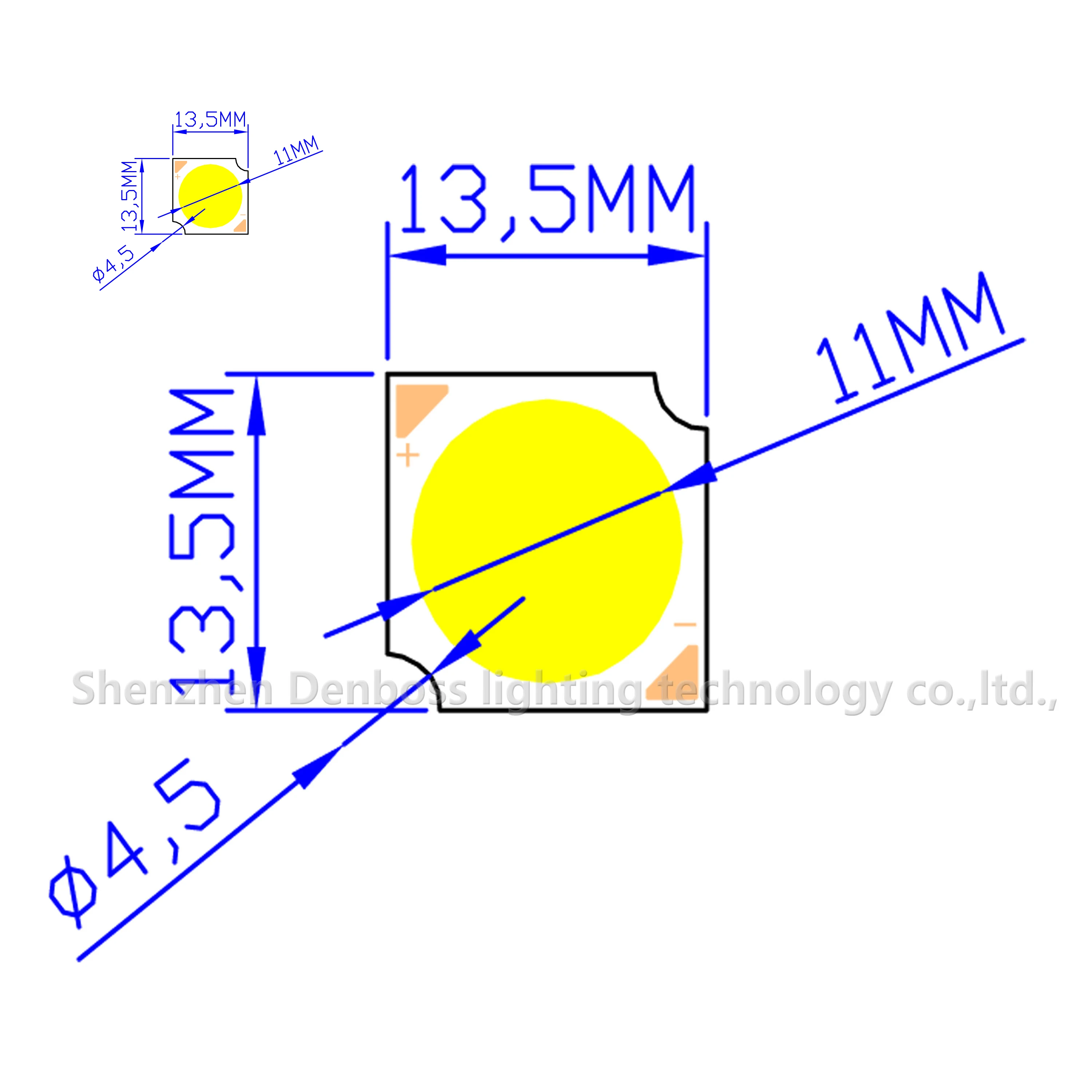 

[sumbulbs] 12W COB led 30-33V DC 300mA Chip Light Source High bright CRI Ra 80 LED COB 110lm/w strip for spotlight indoor lamp