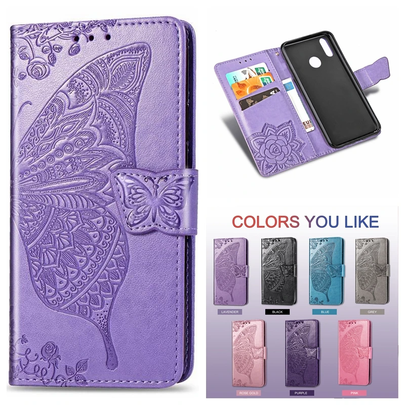 

For Xiaomi Redmi Note 7 5 6 Pro Plus Coque Butterfly Wallet Case Leather Flip Cover On For Xiaomi Redmi GO Case 3D Relief Funda