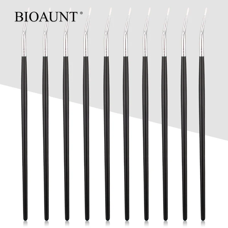

BIOAUNT 1pc Professional Eyeliner Makeup Brushes High Quality Bending Eyeliner Brush Curved Beauty Cosmetic Tools for Beginners