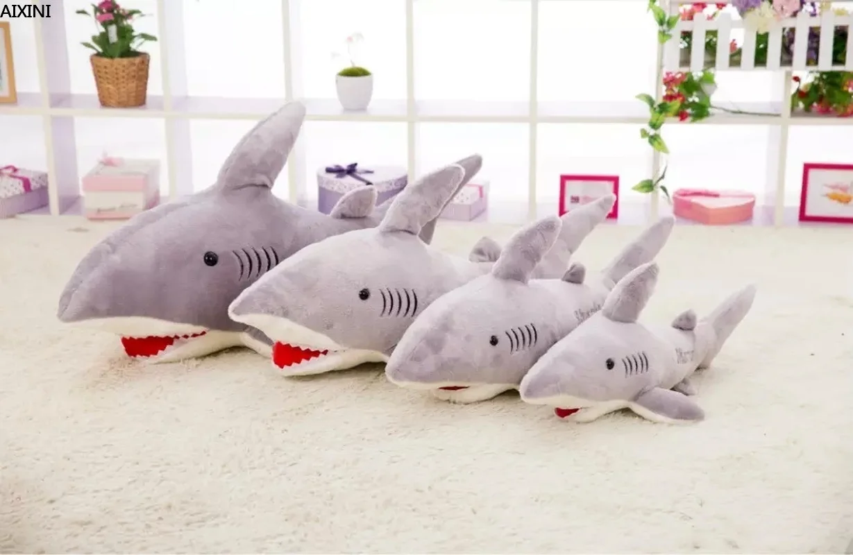 

Plush Pillows Magic Kids Stuffed Plush Toys for Children Adults Plush Pillows Animal Big Shark Pillow Plush Toy Large Doll Gift