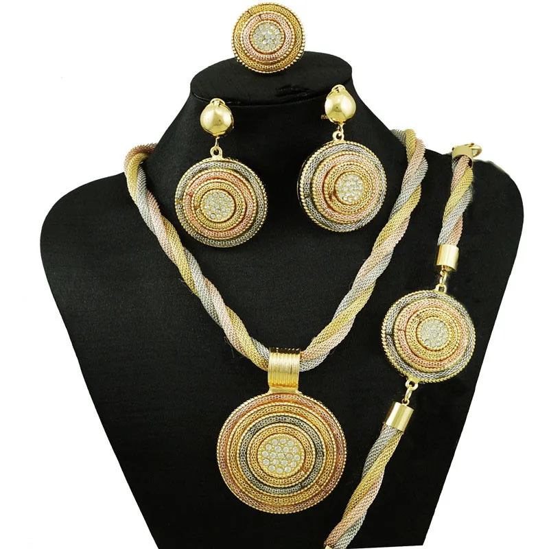 new design gold jewelry sets african beads jewelry set big jewelry gold
