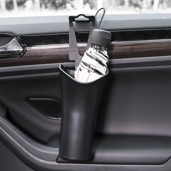 

Waterproof Umbrella Sets Plastic Car Umbrella Storage Barrel Multi-function Seat Back Cover Hanger Storage Car Organization ABS