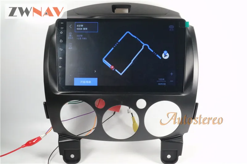 Sale ZWNAV Android 6.0 RAM 2GB Car GPS Radio Screen No DVD Player For Mazda2 Mazda 2 2007-2014 Headunit Multimedia GPS Navigation 8