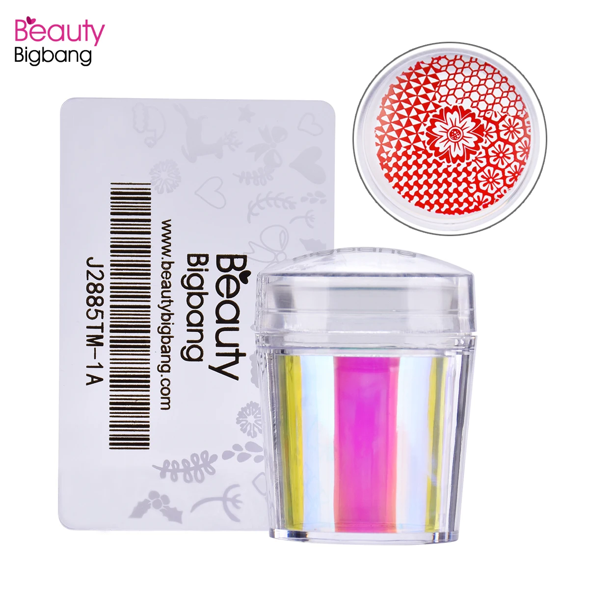 Beautybigbang Stamper красочный пластиковый скребок Набор для штамповки ногтей пластина голографическая прозрачная ручка желе силиконовый набор для дизайна ногтей