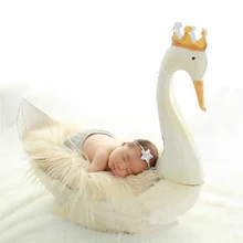 Новорожденный реквизит для фотосъемки bebe милый белый лебедь реквизит подарки детский реквизит для студийной фотосъемки