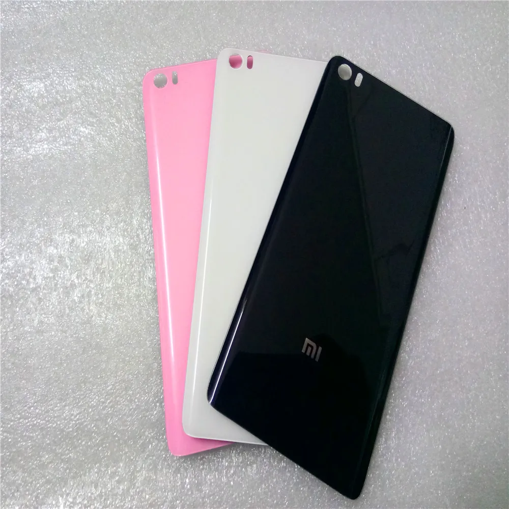 New Toughened Glass White Black Pink Replacement Door Back Battery Housing Cover Case For Xiaomi Mi