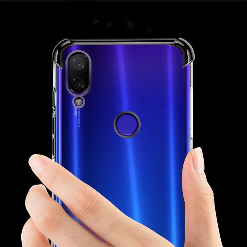 Для Xiaomi Redmi Note 8 Pro 7 чехол 3D Laser Elec plating Airbag Чехол для Note7 противоударный прозрачный
