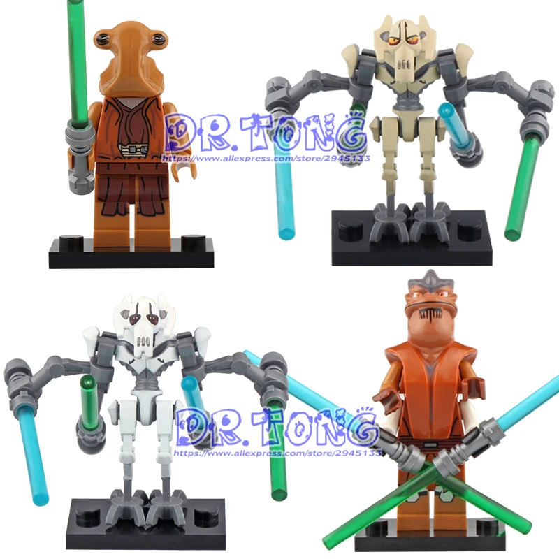 

Star Wars Action Figure Building Blocks General Grievous Jedi Master Clone Trooper Stormtroopers Legoing Children Toys C032-039