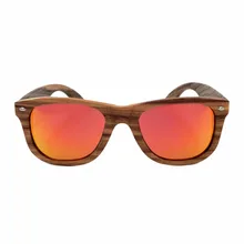 Popular Riding Cycling glasses Unisex Vintage Metal Hinge Zebrawood Frame Polarized Sunglasses Free Shipping