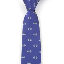 Узкие завязки Для мужчин жаккардовая велосипед узор Галстуки Gravata Для мужчин s галстук для Свадебная вечеринка