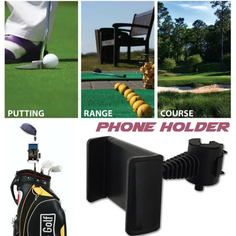 نادي الغولف الممارسة سجلات اكسسوارات حامل هاتف جولف التدريب مساعد معدات العالمي Selfie