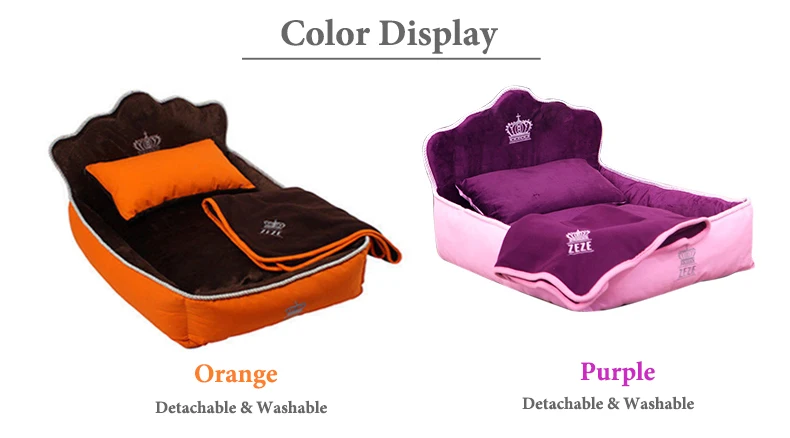 Luxury Noble Princess Dog Bed With Pillow Blanket Washable Pet Bed Cat Bed Mat Sofa Dog House Nest Sleep Cushion Kennel