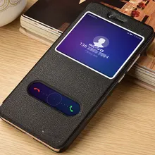 Для huawei P Smart чехол 5,6" роскошный вид окна стенд флип чехол для huawei P Smart Cover PU кожа PSmart телефон случаях fig-lx1
