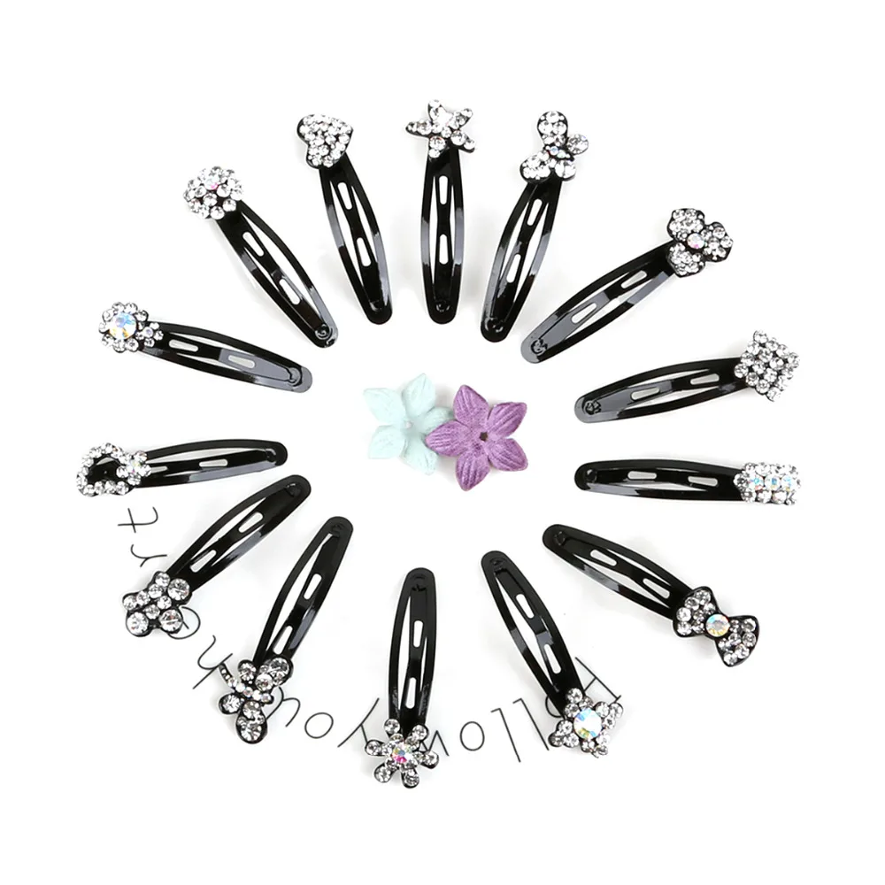 Buy Fashion Black Cute Girls Rhinestone Multiple