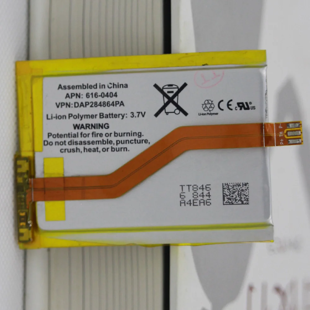 616-0404 800 мАч Touch 2 Аккумулятор для iPod Touch 2 2nd Gen 2G Сменный аккумулятор 8 ГБ 16 ГБ 32 ГБ+ Инструменты для ремонта