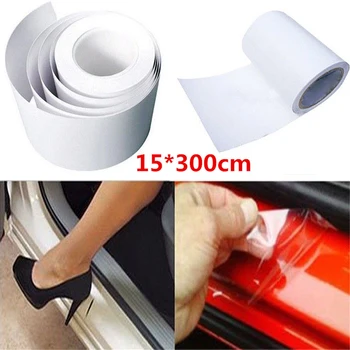 

Clear Car Door Protection Film Sill Paint Anti-Scratch 300*15cm Transparent Universal Practical