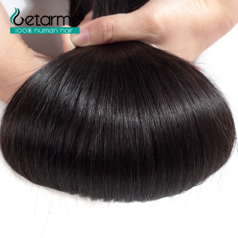 3/4 Bundles Malaysian Natural Straight Hair Extensions 8-26inch 100% Human Hair Bundles Natural Color Non Remy Hair Weave