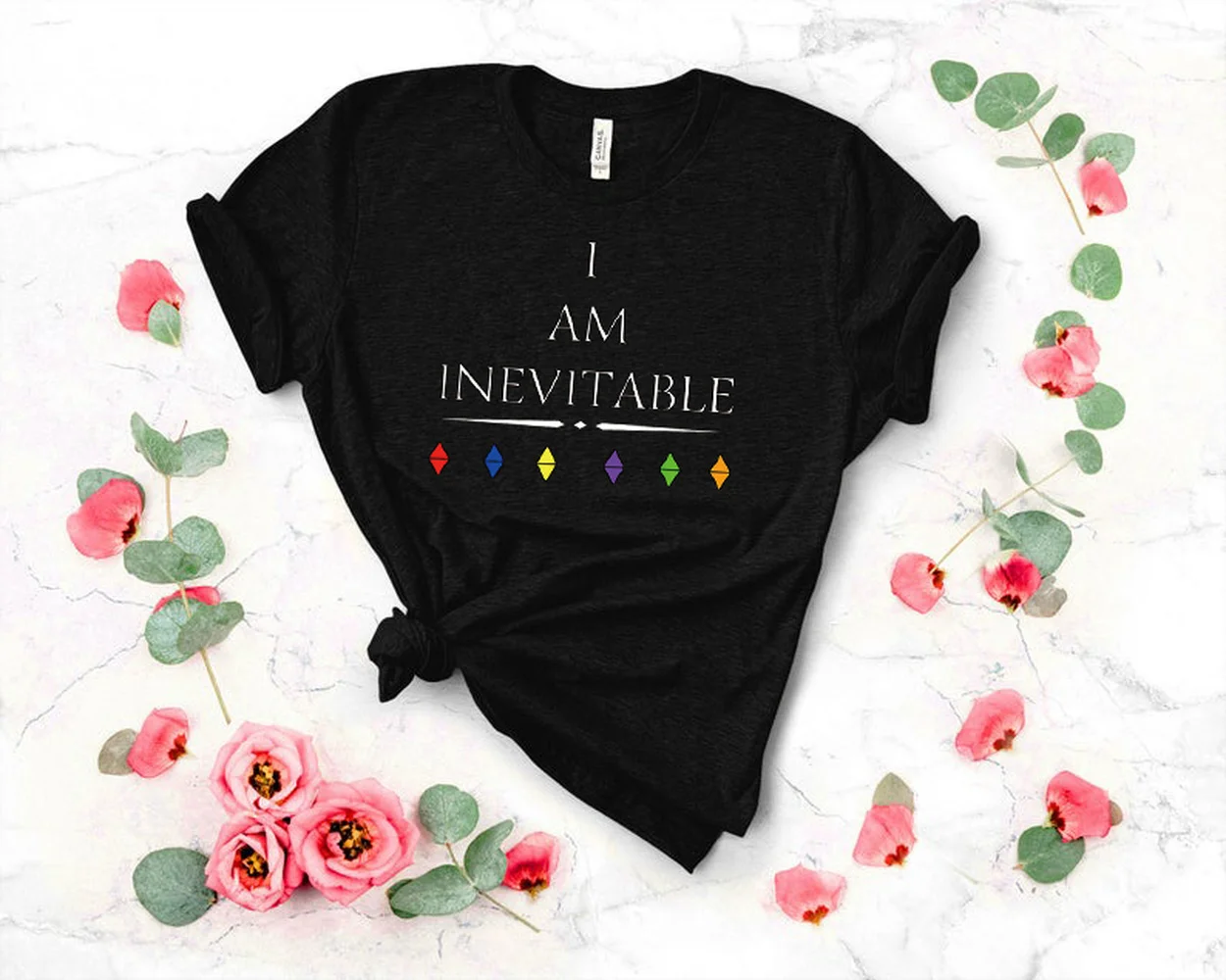 

I AM INEVITABLE tshirt marvel the avengers tshirt for women unisex cotton tee