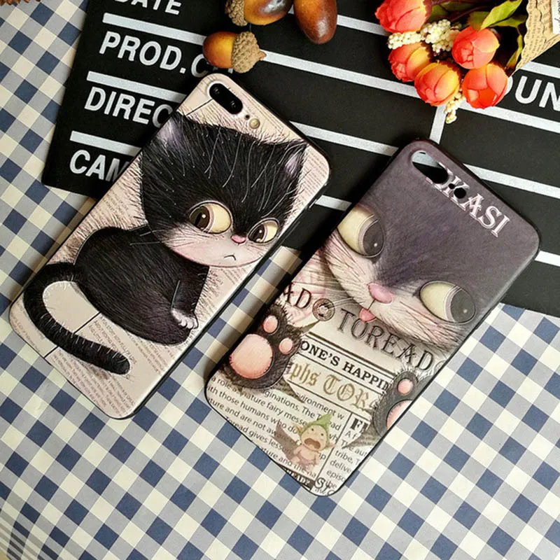 

Silicone phone case for iphone xr x xsmax xs 7 8 6s 5 s cartoon patterned apple capas para iphone 7 8 6 6s plus soft mobile etui