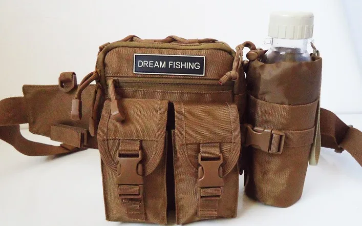 DREAM FISHING сумка для рыбалки Мужская Женская многофункциональная 16*20*10 см водонепроницаемая сумка для хранения рыболовных снастей открытая холщовая поясная сумка