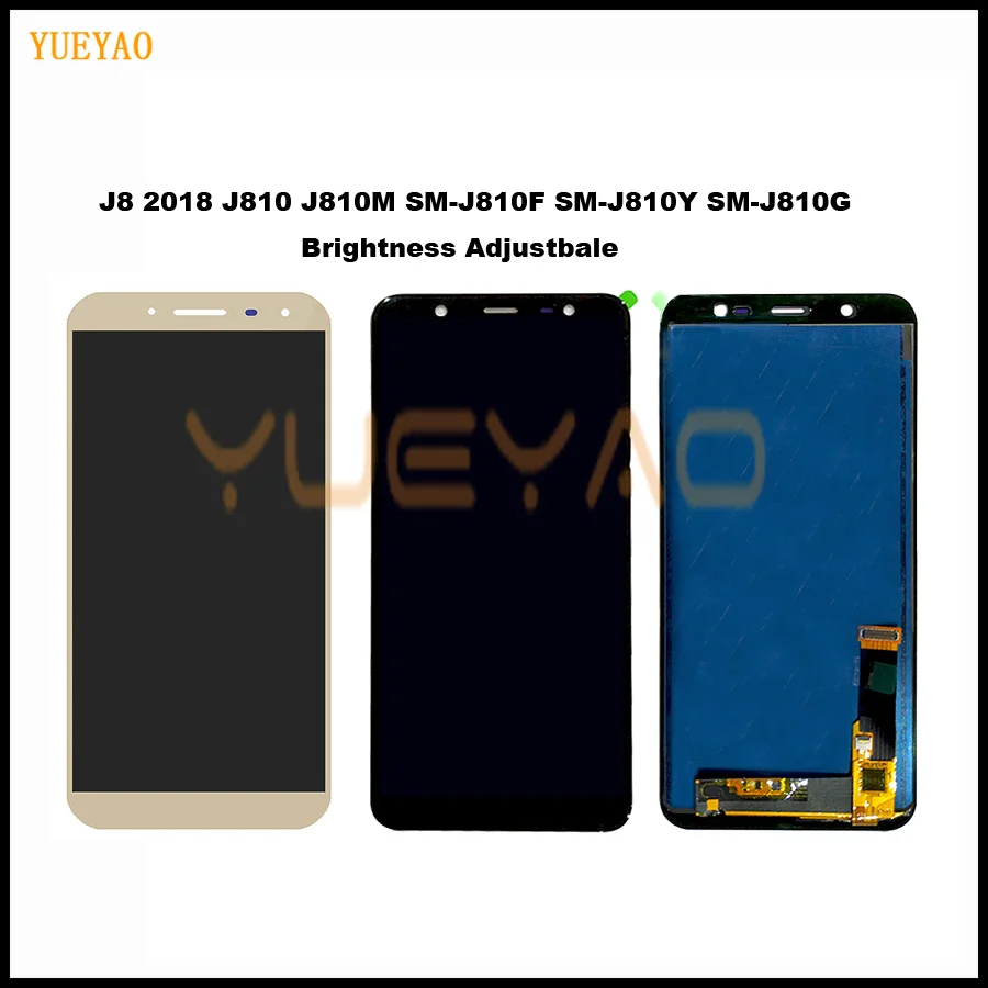 

LCD For Samsung Galaxy J8 2018 J810 Screen LCD Display+Touch Screen Adjust Brightness Pancel SM-J810 J810M J810F Replacement