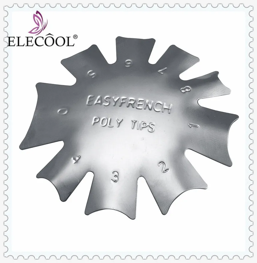 ELECOOL 3 шт. легкие французские наконечники для кромки резчик трафарет Триммер
