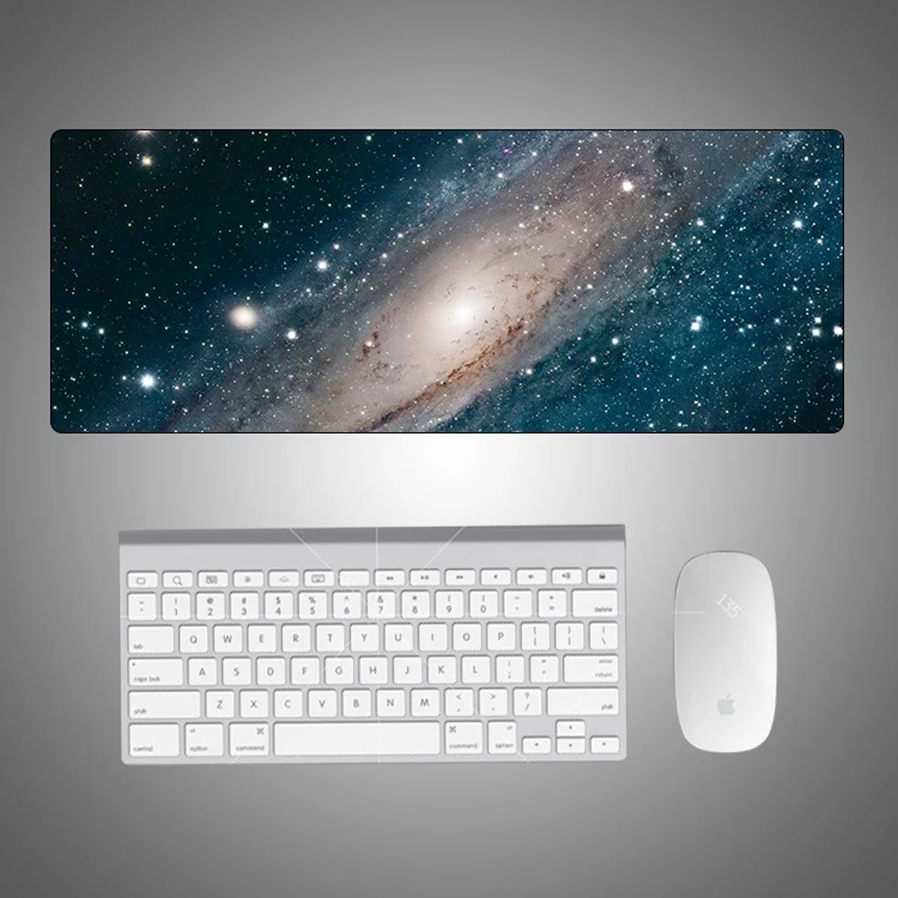 H Игровой коврик для мыши Galaxy Звездный коврик для мыши большой коврик для скоростной мыши нескользящий коврик для мыши для ноутбука и ПК 900*400 мм - Цвет: H