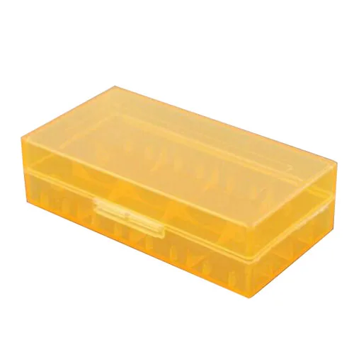 

HFES 18650 CR123A 16340 Rechargeable Battery Hard Case Holder Box Storage Box orange
