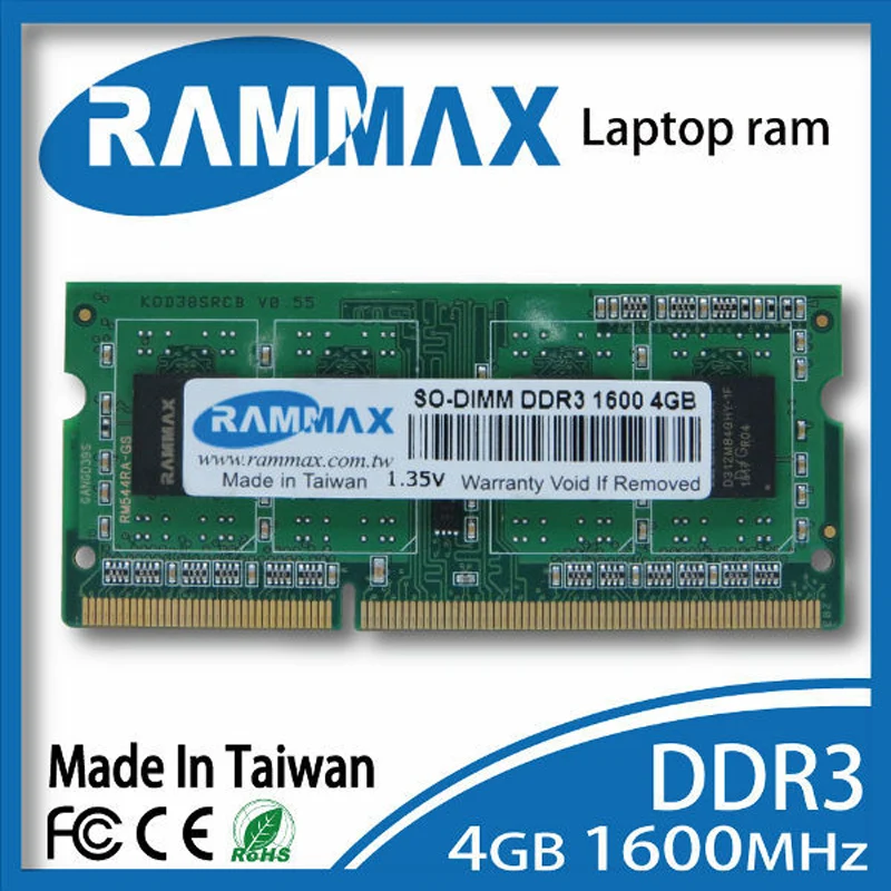 Ноутбук DDR3 Ram 2GB | 4GB | 8GB PC3-12800 памяти SO-DIMM1600Mhz без ECC 204pin/CL11 Высокая совместимость со всеми материнскими платами ноутбука