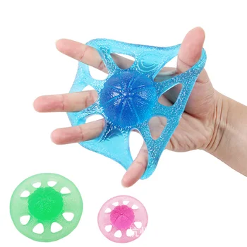 

8 Holes Silicone Finger Strengthener Hand Grip Exerciser Wrist Strength Training Resistance Band B2Cshop