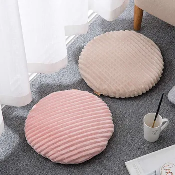 

Flannel Round Dining Chair Cushions Mat Floor Cushion Seat Mat Pad Cheap Chair Cushions Sofa Mat almofada decorativa