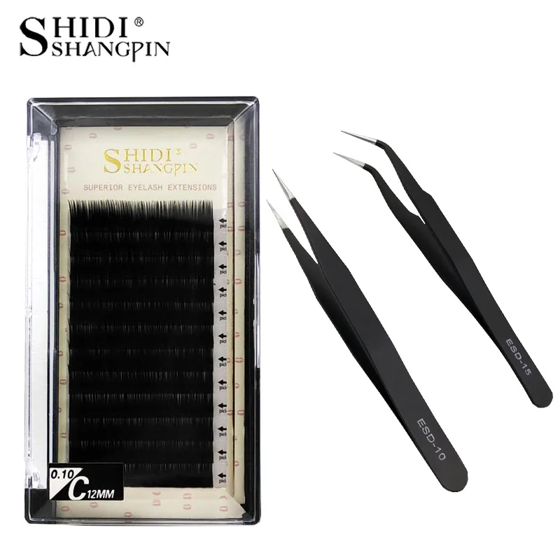 SHIDISHANGPIN Eyelash Extension Individual Eyelashes Natural Eyelashes Kit Make Up Maquiagem Tweezers For Eyelash Extension SHIDISHANGPIN Eyelash Extension Individual Eyelashes Natural Eyelashes Kit Make Up Maquiagem Tweezers For Eyelash Extension