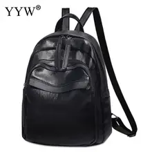 Модный кожаный дизайнерский женский рюкзак, черный цвет, повседневная школьная сумка для молодых девушек, мягкие рюкзаки для ноутбука, женская сумка Mochila